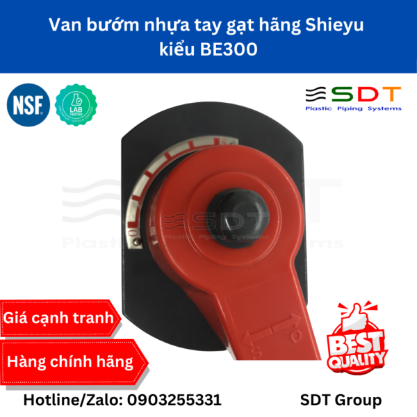 Van bướm nhựa tay gạt hãng Shieyu kiểu BE300