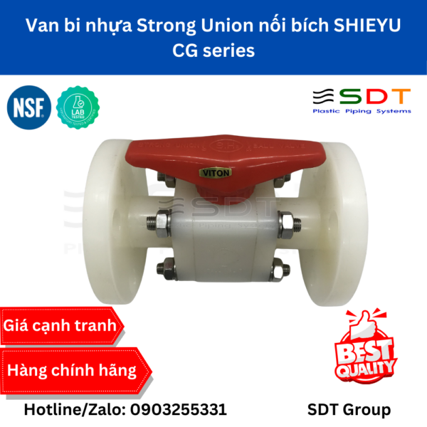 Van bi nhựa Strong Union nối bích SHIEYU - CG series