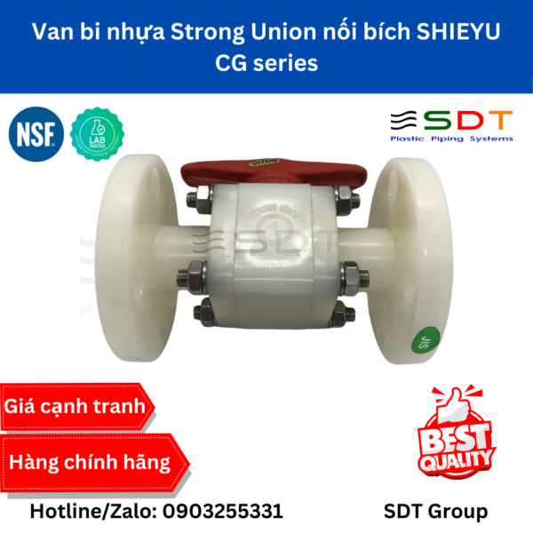 Van bi nhựa Strong Union nối bích SHIEYU - CG series