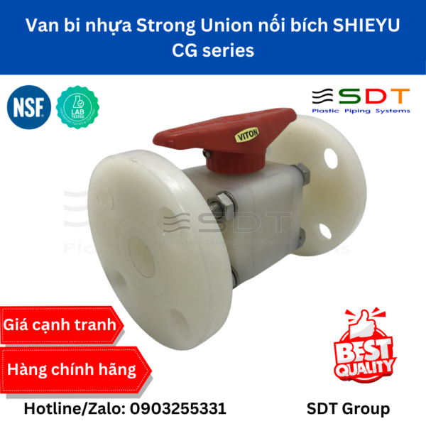 Van bi nhựa Strong Union nối bích SHIEYU - CG series