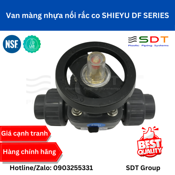 Van màng nhựa nối rắc co SHIEYU DF SERIES