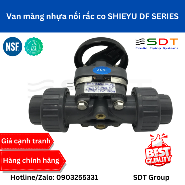 Van màng nhựa nối rắc co SHIEYU DF SERIES
