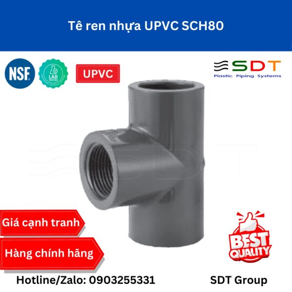 Tê ren nhựa CPVC SCH80 - SHIEYU (DFP)