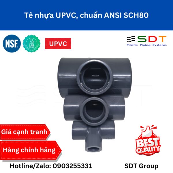 Tê giảm nhựa UPVC SCH80 - SHIEYU (DFP)