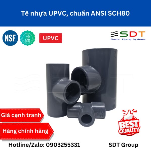 Tê nhựa UPVC SCH80 - SHIEYU (DFP)