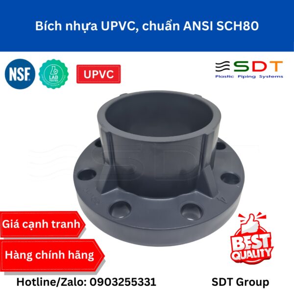 Bích liền nhựa UPVC ANSI JIS DIN - SHIEYU (DFP)