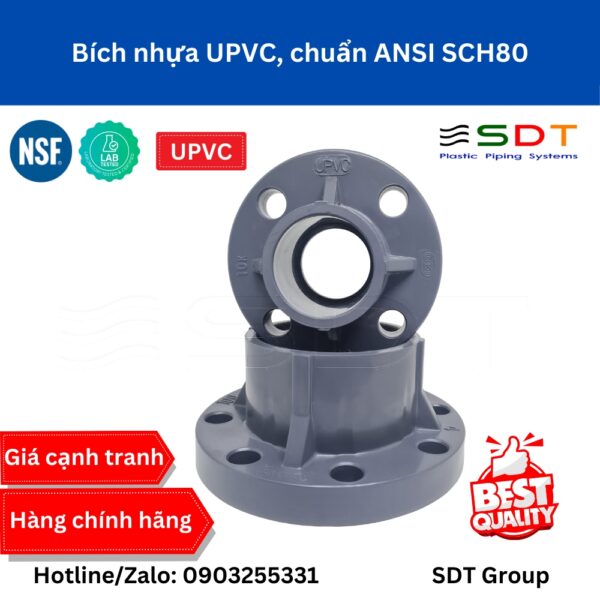 Bích liền nhựa UPVC ANSI JIS DIN - SHIEYU (DFP)