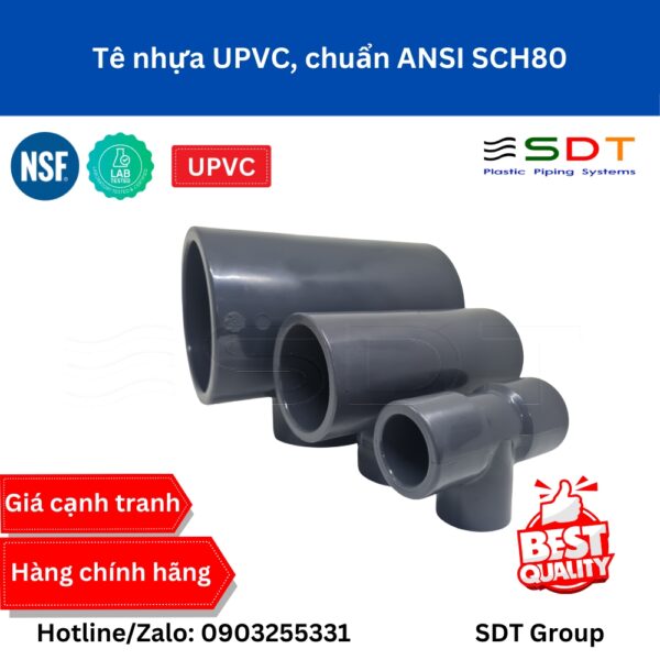Tê nhựa UPVC SCH80 - SHIEYU (DFP)