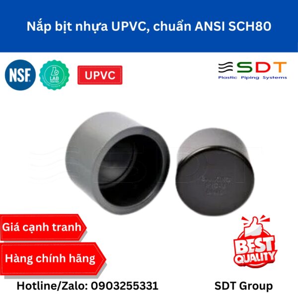 Đầu bịt nhựa UPVC SCH80 - SHIEYU (DFP)