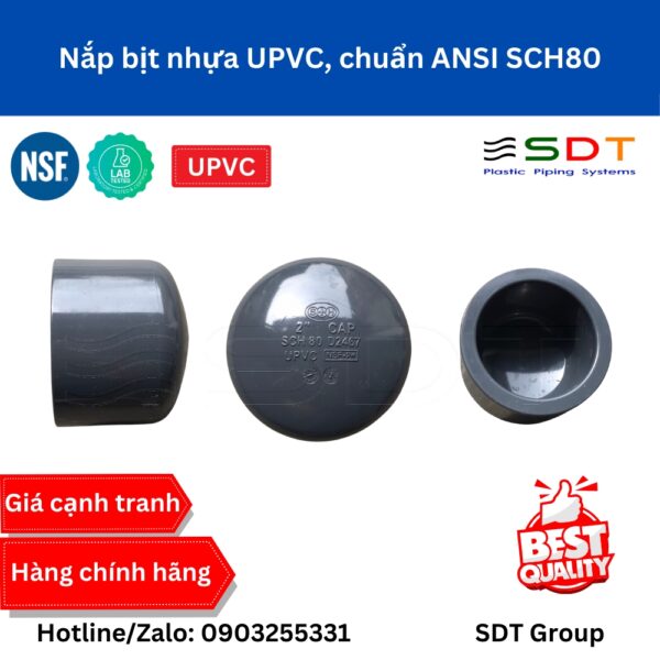 Đầu bịt nhựa CPVC SCH80 - SHIEYU (DFP)