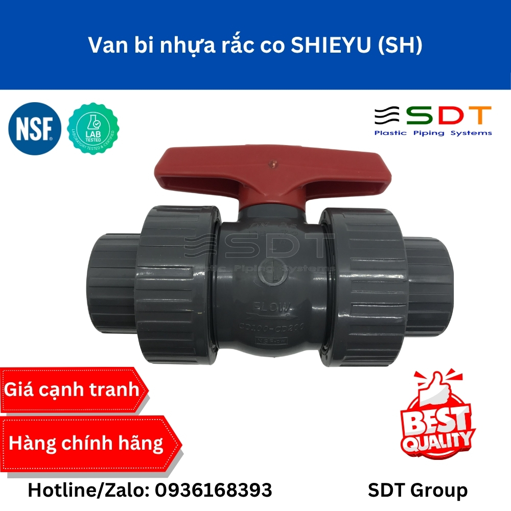 Van bi nhựa rắc co SHIEYU (SH) Van bi nhựa rắc co SHIEYU (SH)