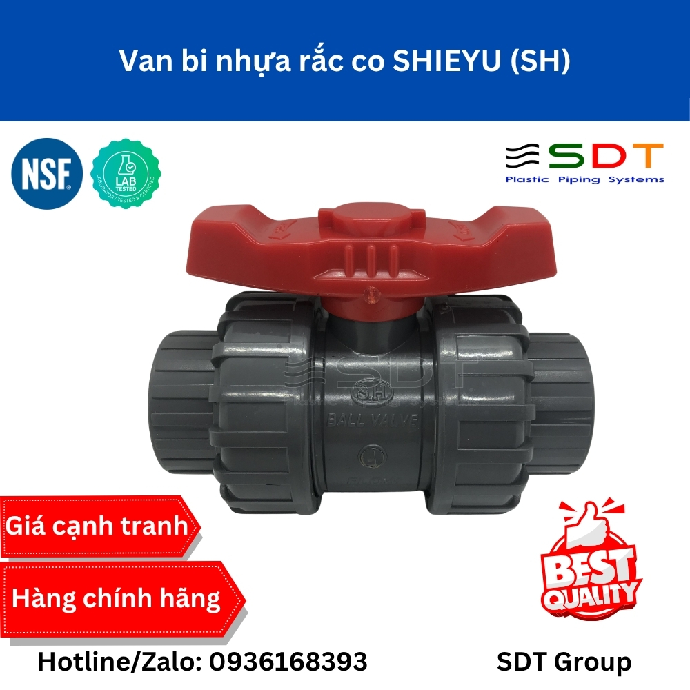 Van bi nhựa rắc co SHIEYU (SH) Van bi nhựa rắc co SHIEYU (SH)