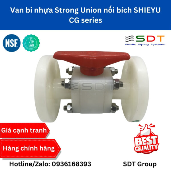 Van bi nhựa Strong Union nối bích SHIEYU - CG series