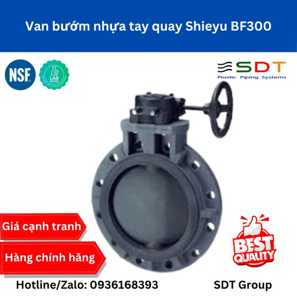 Van bướm nhựa tay quay Shieyu BF300