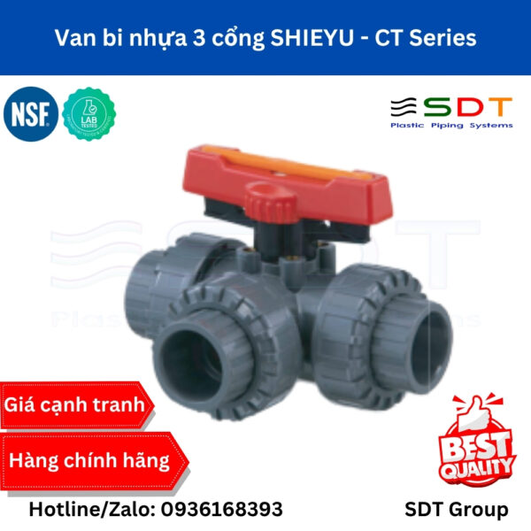 Van bi nhựa 3 cổng SHIEYU - CT Series