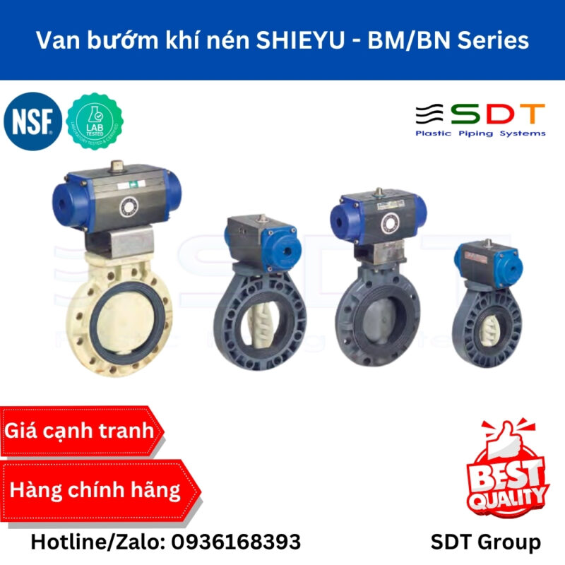 Van bướm khí nén SHIEYU - BM/BN Series