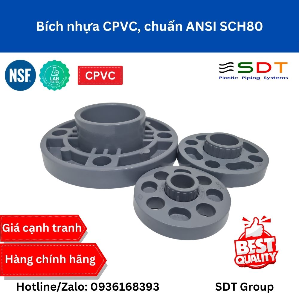 Bích xoay nhựa CPVC ANSI - SHIEYU (DFP) Bích xoay nhựa CPVC ANSI - SHIEYU (DFP)