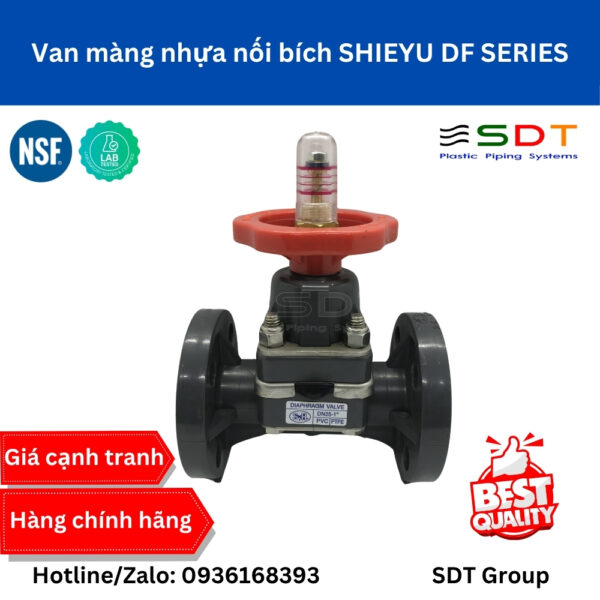 Van Màng Nhựa Nối Bích SHIEYU DF300