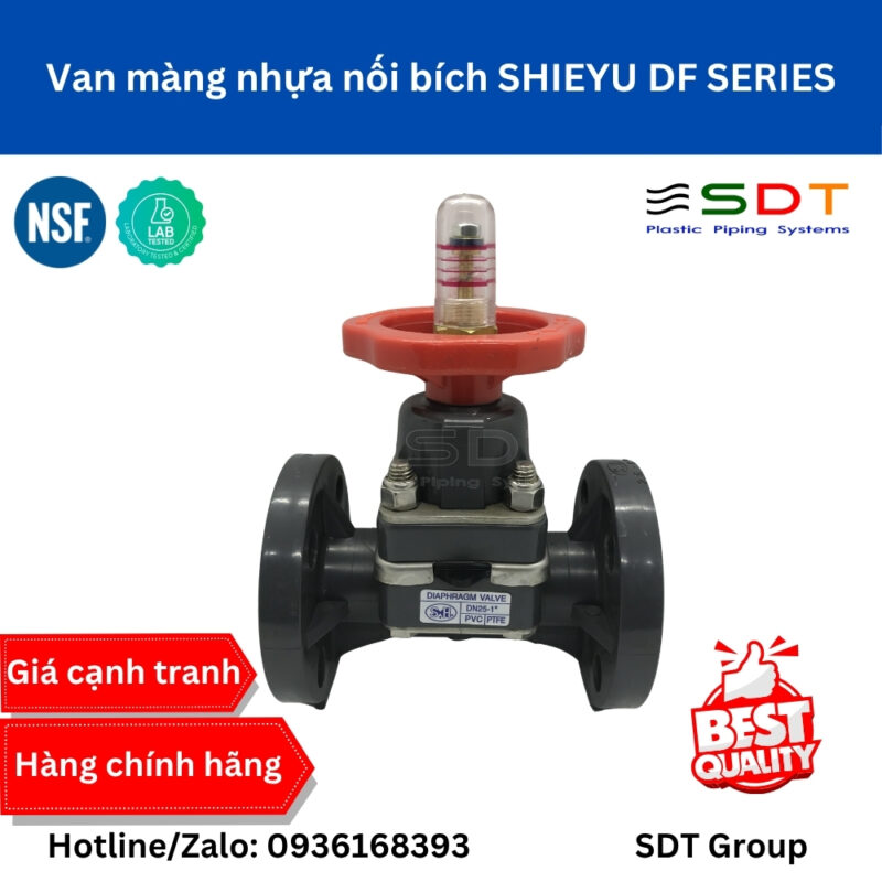 Van Màng Nhựa Nối Bích SHIEYU DF300