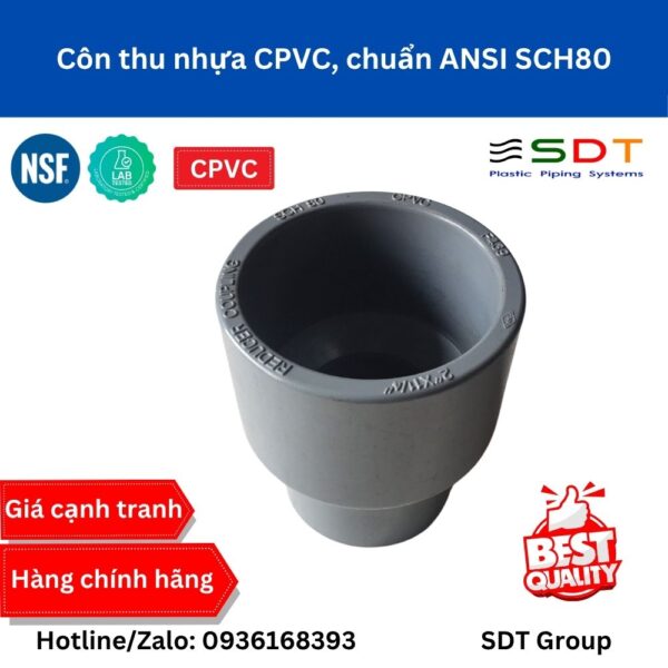 Côn thu nhựa CPVC SCH80 - SHIEYU (DFP)