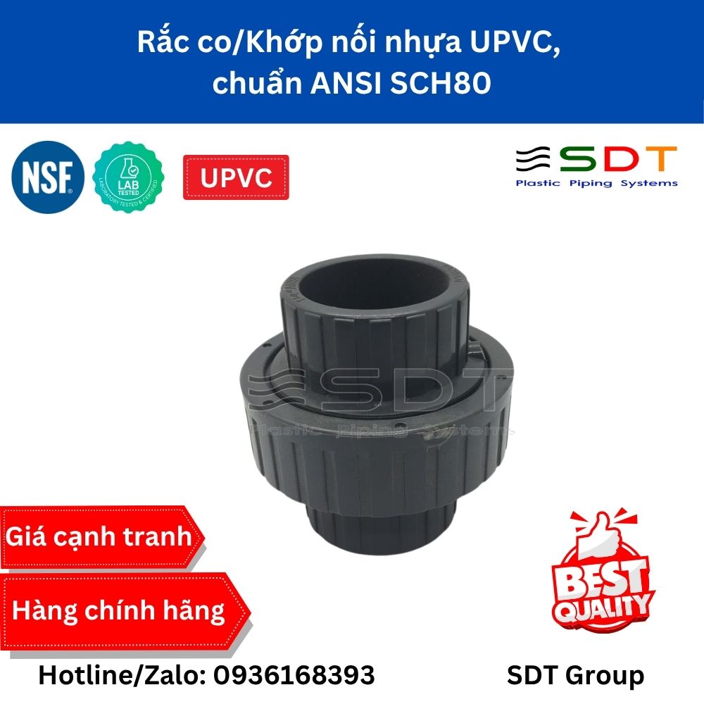 Rắc co nhựa CPVC SCH80 - SHIEYU (DFP) Rắc co nhựa CPVC SCH80 - SHIEYU (DFP)