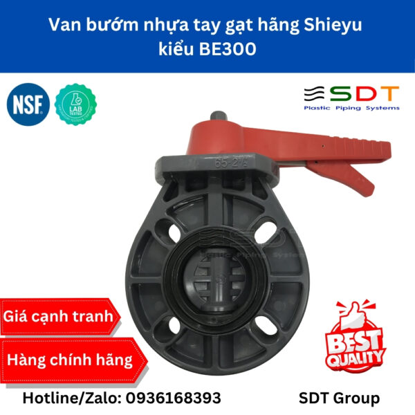 Van bướm nhựa tay gạt hãng Shieyu kiểu BE300